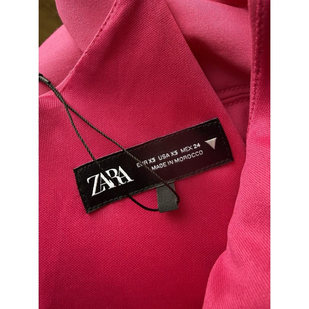 ZARA WOMEN SLEEVELESS PINK SHORT DRESS PINK Sz XS - Picture 4 of 6